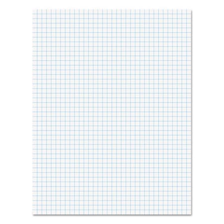 Universal Office Products UNV Economy Ruled Writing Pads Quadrille, 8.5 x 11.75 in. - White, 50 Sheets 20631